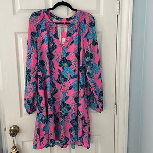Lilly Pulitzer XL NWT dress lucee long sleeve